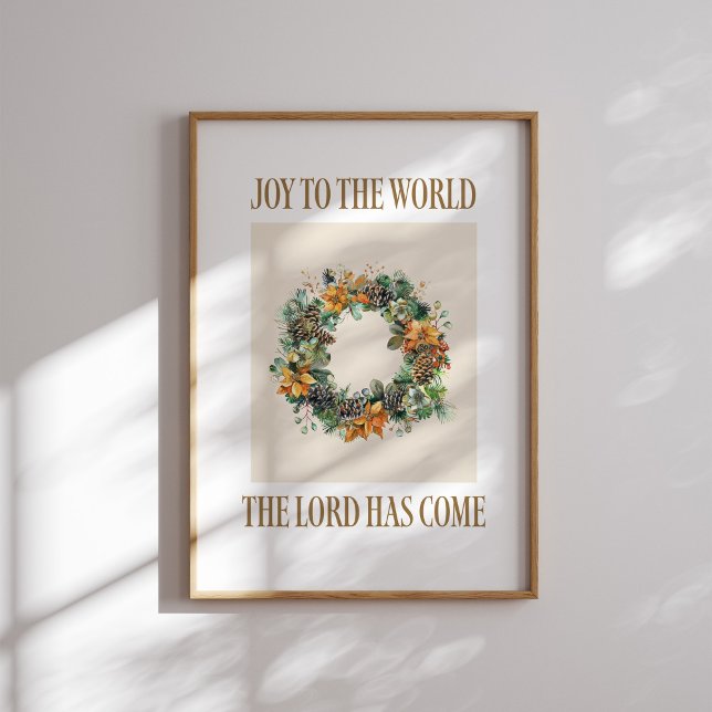 Joto the World Christmas Wreath Poster (Von Creator hochgeladen)