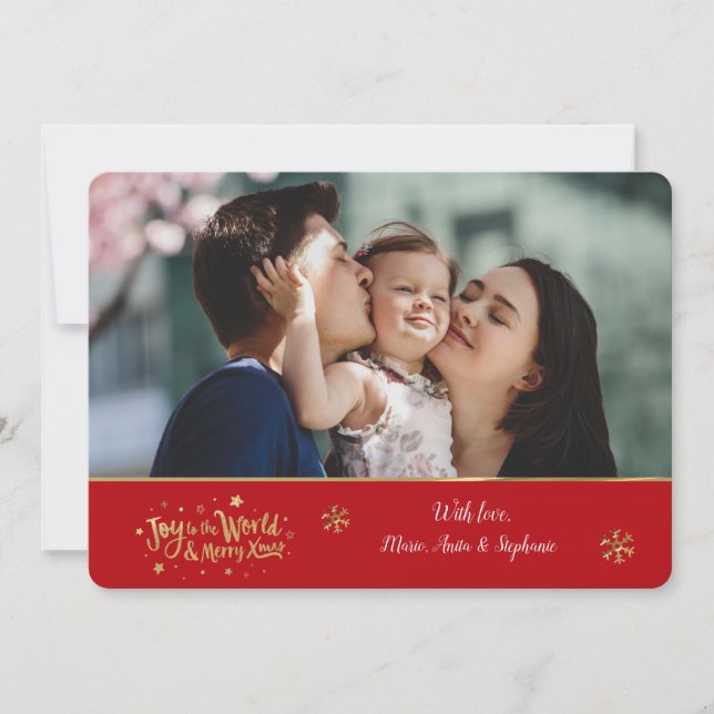 Joto the World Foto Holiday Card Einladung (Vorderseite)