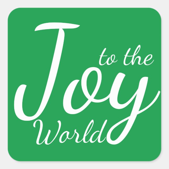 Joto the World Green Christmas Sticker (Vorderseite)