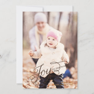Joto the World - Holiday Foto Card Feiertagskarte