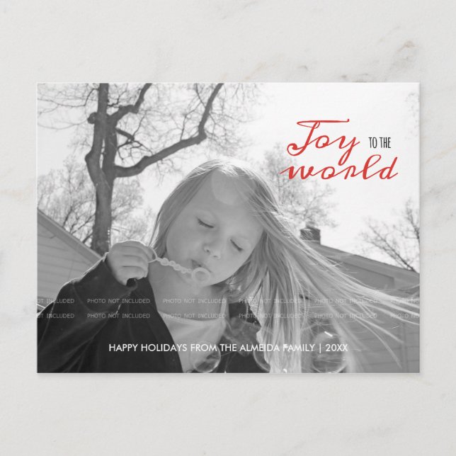 Joto the World Holiday Foto Weihnachten Rot Schwar (Vorderseite)