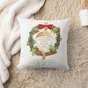 Joto the World Quote Eleganter Weihnachtsschrei Kissen