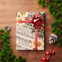 Joto the World Sheet Music Wrapping Paper Geschenkpapier