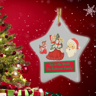 Joto the World Vintage Christmas Monogram   Keramik Ornament