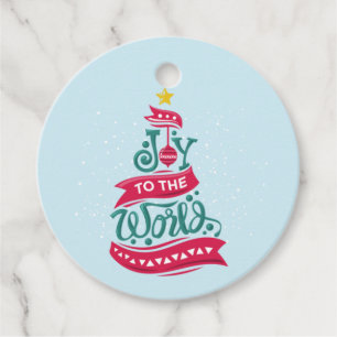 Joto the World Weihnachtsziffer Typografie Geschenkanhänger