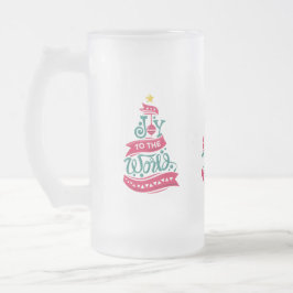 Joto the World Weihnachtsziffer Typografie Mattglas Bierglas