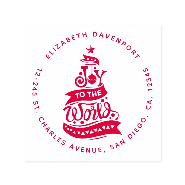 Joto the World Weihnachtsziffer Typografie Permastempel (Design)