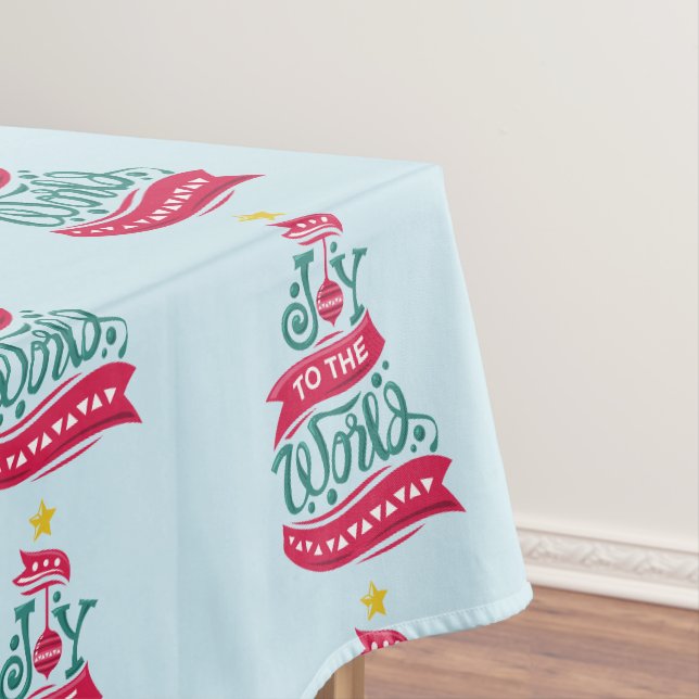 Joto the World Weihnachtsziffer Typografie Tischdecke (Beispiel)