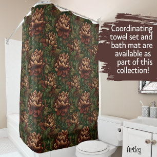 Joty Peony rideau de douche fleurie de style vinta