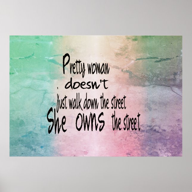 Joty Woman Poster citations (Devant)