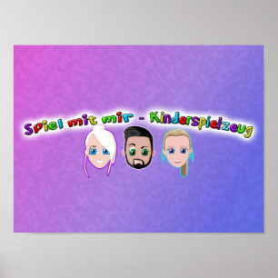 Joue avec moi des affiches de jouets pour enfants