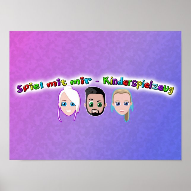 Joue avec moi des affiches de jouets pour enfants (Devant)