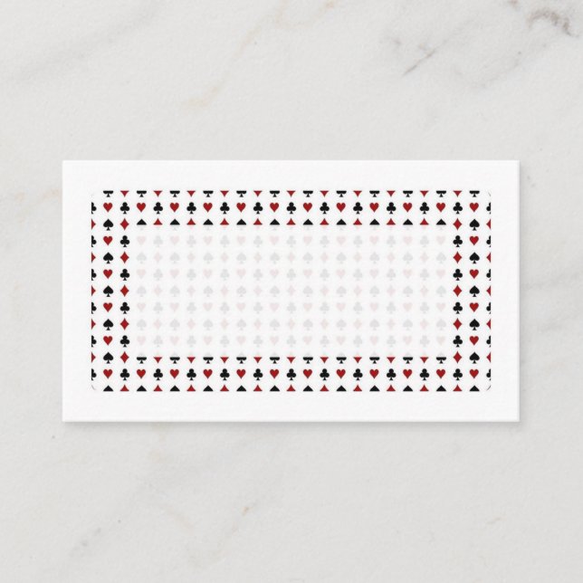 Jouer aux cartes Symboles minimalistes Rouge Blanc (Devant)