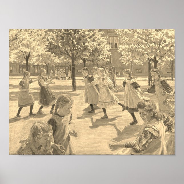 JOUER AUX ENFANTS PAR PETER HANSEN POSTER (Devant)