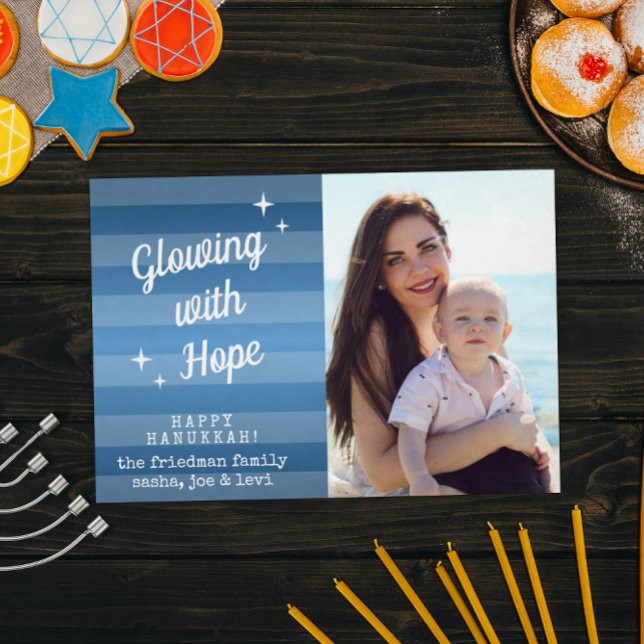 Jouer avec Hope Hanoukka Carte photo (Créateur téléchargé)
