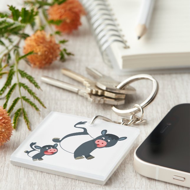 Jouer Ceinture Clavier Acrylique Vache & Veau (Devant Droit)