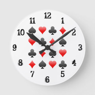 Jouer des combinaisons de cartes : Horloge murale
