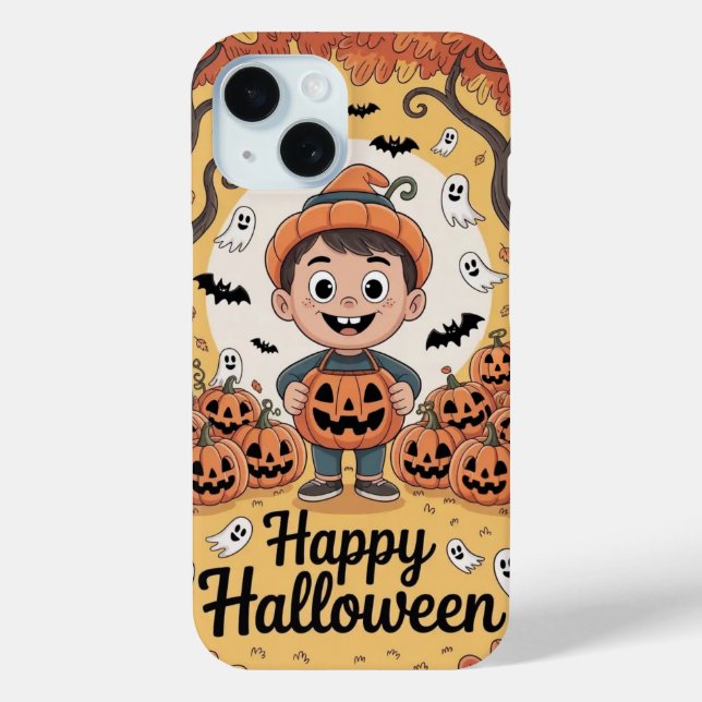 Jouer Happy Halloween Citrouille iPhone / coque ip (Verso)