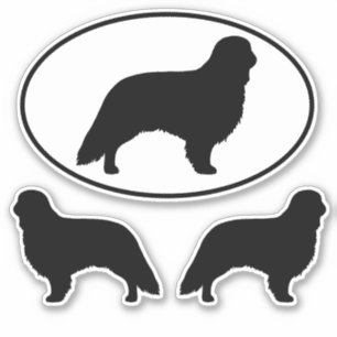 Jouet anglais Spaniel Chien Silhouettes Sticker Se