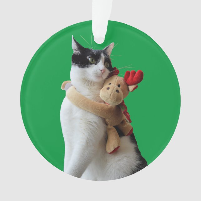 Jouet de Noël blanc et noir (devant)