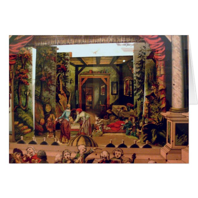 Jouet de théâtre avec des scènes (Devant horizontal)