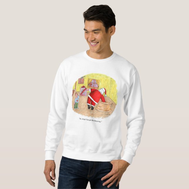 Jouet pas cher homme blanc sweatshirt (Devant entier)