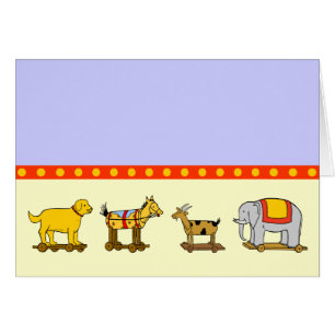Jouet vintage Cheval Cheval Eléphant Chèvre Art