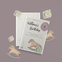 Jouets Invitation Anniversaire Rocking Horse Ballo