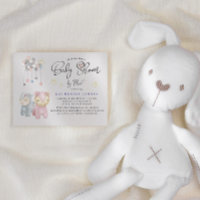 Jouets Pastel Plush Invitation Baby shower virtuel