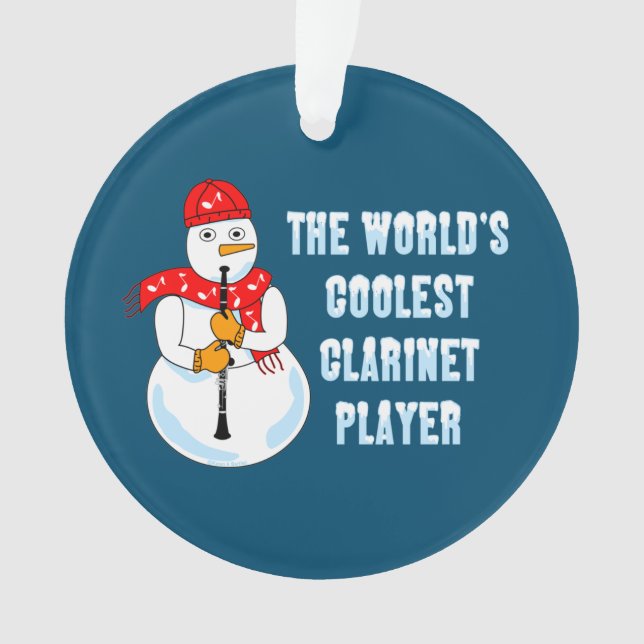 Joueur Clarinet froid Snowman (devant)