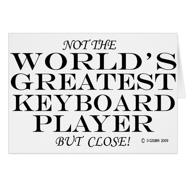 Joueur Clavier le plus grand fermer (Devant horizontal)