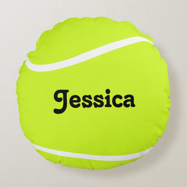 Joueur de balle de tennis personnalisé ou Coussin  (Devant)