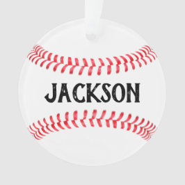 Joueur de base-ball Nom personnalisé Noël personna