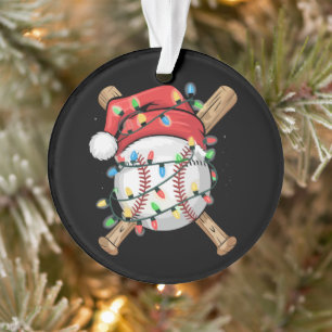 Joueur de baseball de Noël Sports Santa