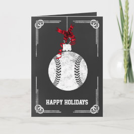 joueur de baseball de tableau noir Cartes de Noël