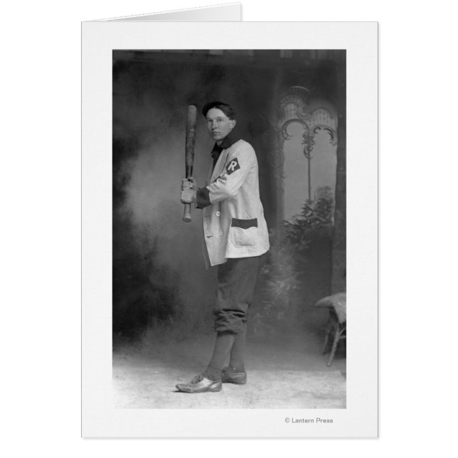 Joueur de baseball tenant Bat (Devant)