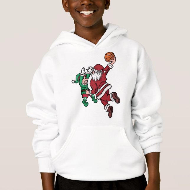 Joueur de basket-ball amusant Père Noël (Devant)