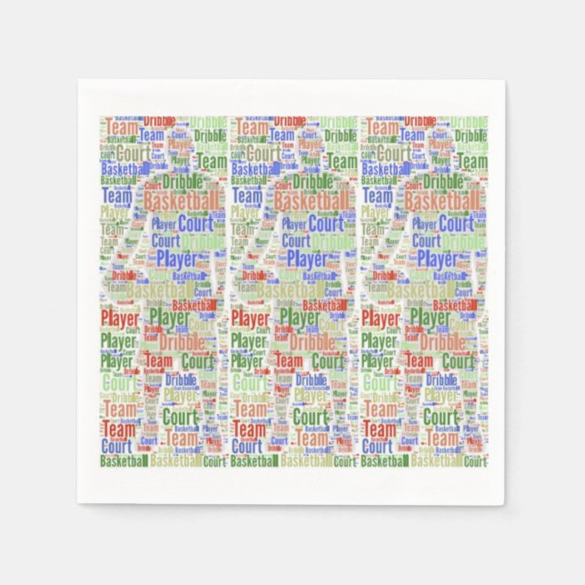 Joueur de basket-ball de serviettes en papier (Devant)