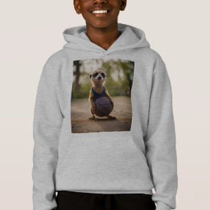 Joueur de basket-ball junior suricate,