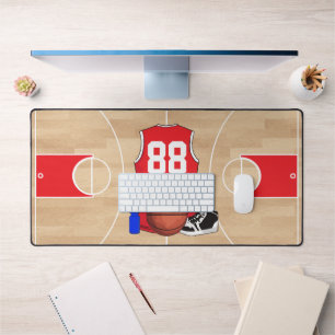 Joueur de basket-ball personnalisé sur terrain de 