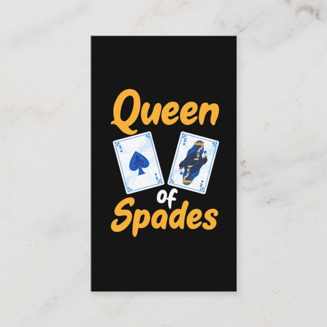Joueur de cartes de jeu de table Queen of Spades (Devant)