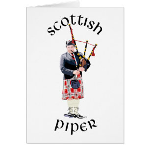 Joueur de cornemuse en kilt rouge