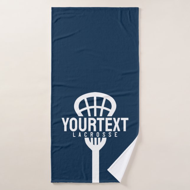 Joueur de crosse TEXTE PERSONNALISÉ Team Mesh Spor (Serviette de bain)