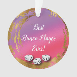 Joueur de dés de Bunco rose fille