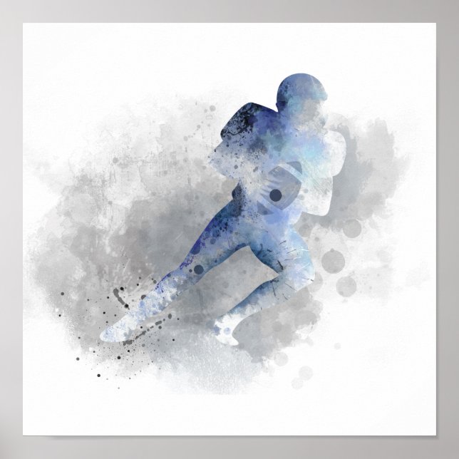 JOUEUR DE FOOTBALL AMÉRICAIN 1 - Poster (Devant)