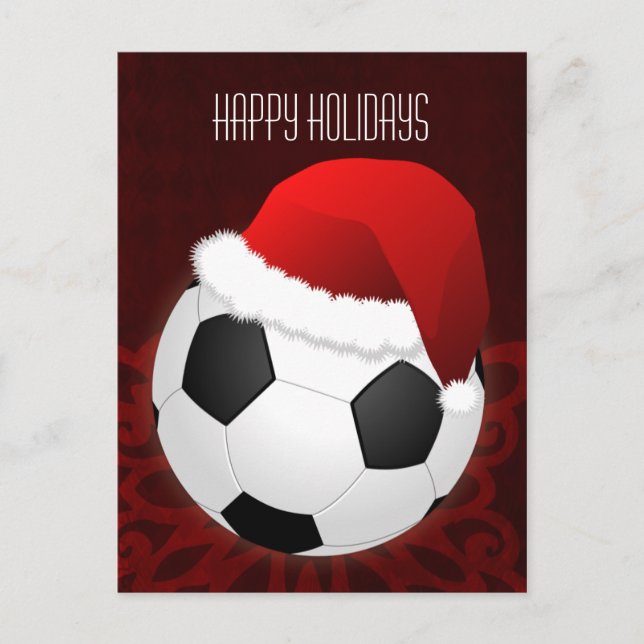 Joueur de football Cartes de Noël (Devant)