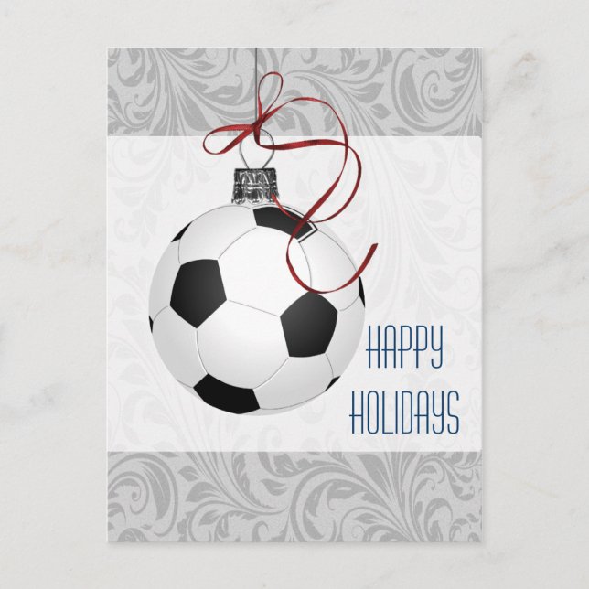 Joueur de football Cartes de Noël (Devant)