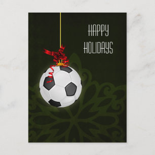 joueur de football cartes de Noël