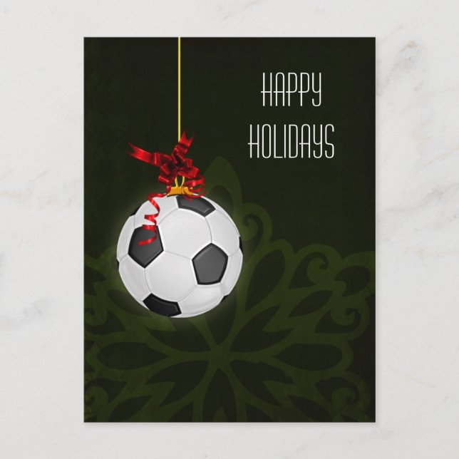Joueur de football Cartes de Noël (Devant)