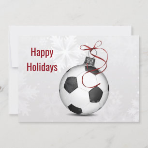joueur de football Cartes de voeux de vacances